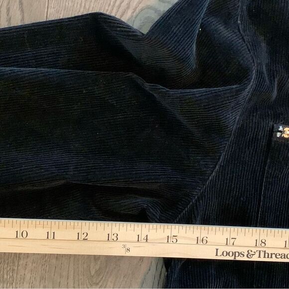LIZ CLAIBORNE LIZSPORT VINTAGE SHIRT JACKET WOMEN’S S BLACK CORDUROY POCKETS. - Picture 14 of 15